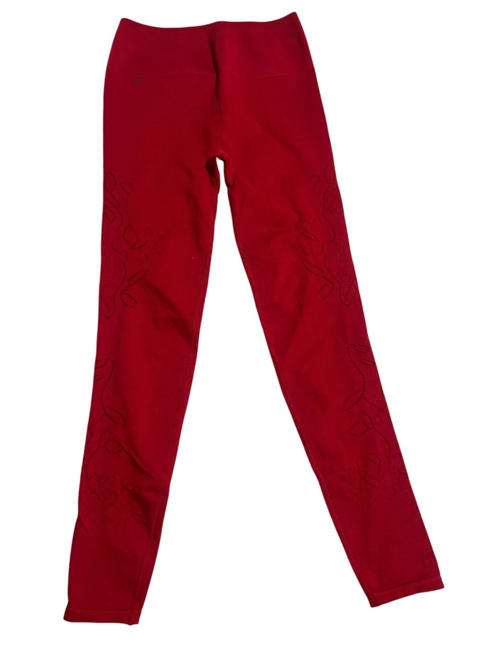Fabletics Red Seamless Knit Leggings